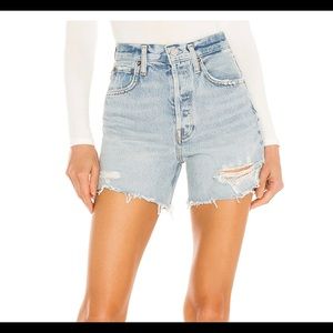 NWT AGOLDE Riley high rise denim short